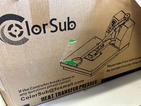 Shipping box showing ColorSub branding and product illustration