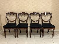 Front view of all four balloon back chairs