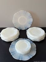 Stacked and displayed view of all plate sizes