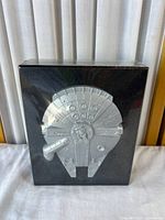Front of sealed Star Wars Thrawn Trilogy cassette boxed set with molded Millennium Falcon