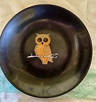 Top view of Couroc owl plate