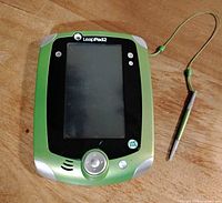 Front view of LeapFrog LeapPad2 showing screen, controls, stylus