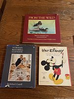 Front covers of the three art books