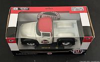 Front perspective of boxed M2 Machines 1956 Ford F-100 model