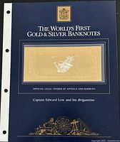 Folder cover showing series title and banknote window