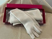 scarf and gloves in gift box