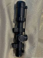Full view of AR/223 scope with rings attached