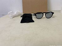 Sunglasses, pouch, dust cover overview