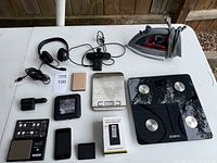 All items arranged on table