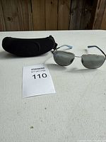 Sunglasses front view with case