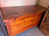 front and top of cedar chest