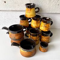 Group shot of all Laurentian Pottery pieces