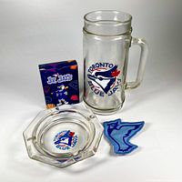 Group shot of all four Blue Jays items