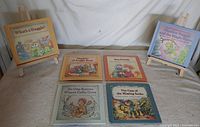 Six Fraggle Rock books displayed