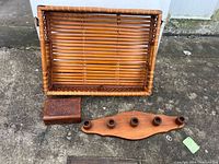 Tray, box and candle holder overview