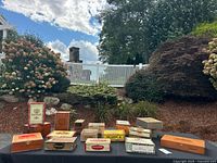 Tabletop group showing all cigar boxes
