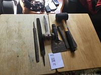 All six tools laid on tabletop