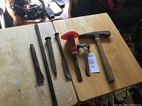 All seven tools laid out on tabletop