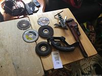 All tools laid out on tabletop