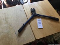 Bolt cutters fully extended on tabletop