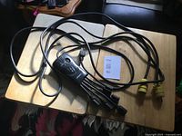 Overall view of both cords on table