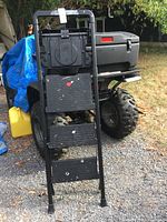 Full view of folded ladder front side