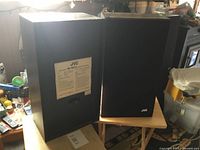Front view of both JVC SK-101(C) speakers, grills on