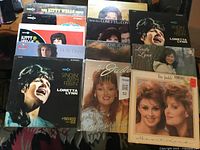 All LP covers laid out