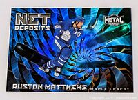 Front view of Auston Matthews Net Deposits card showing full design