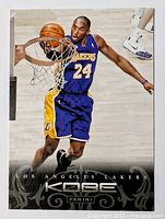 Front view of Panini Anthology Kobe Bryant card showing action image and branding