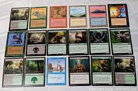 Full spread of 20 cards laid out 4×5 grid