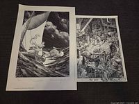 Both prints side by side for scale and content overview