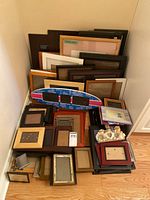 wide view of entire lot of stacked frames