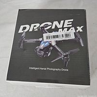 Retail box top showing Drone Max branding and product image