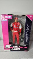 Front view of boxed Kasey Kahne 12" figure