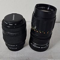 Two lenses side by side showing overall condition and size