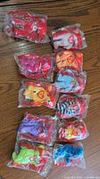 Group shot of all 11 sealed Ty Teenie Beanie Babies