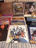 Overview of multiple album covers laid out