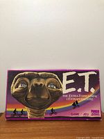 Front of game box with E.T. artwork