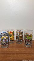 Group shot of all four Muppet Caper glasses