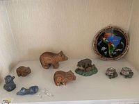 Shelf displaying all twelve items together