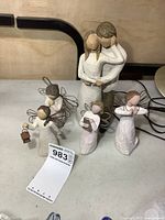 Group shot of all five Willow Tree figures