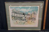 Front view of framed signed limited edition print