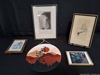 Group shot of all five wall decor pieces