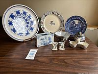 Group shot showing all nine ceramic pieces