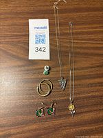 All jewelry items laid out for overview