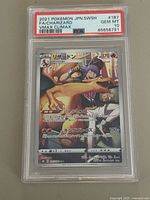 Front of PSA-graded Charizard card showing label and artwork