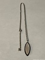 Full view of sterling chain and pendant