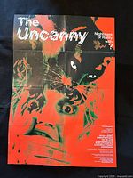 Full view of folded poster showing artwork and dimensions