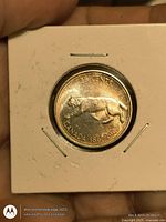 Reverse showing bobcat and CANADA 1867-1967 legend in 2×2 holder